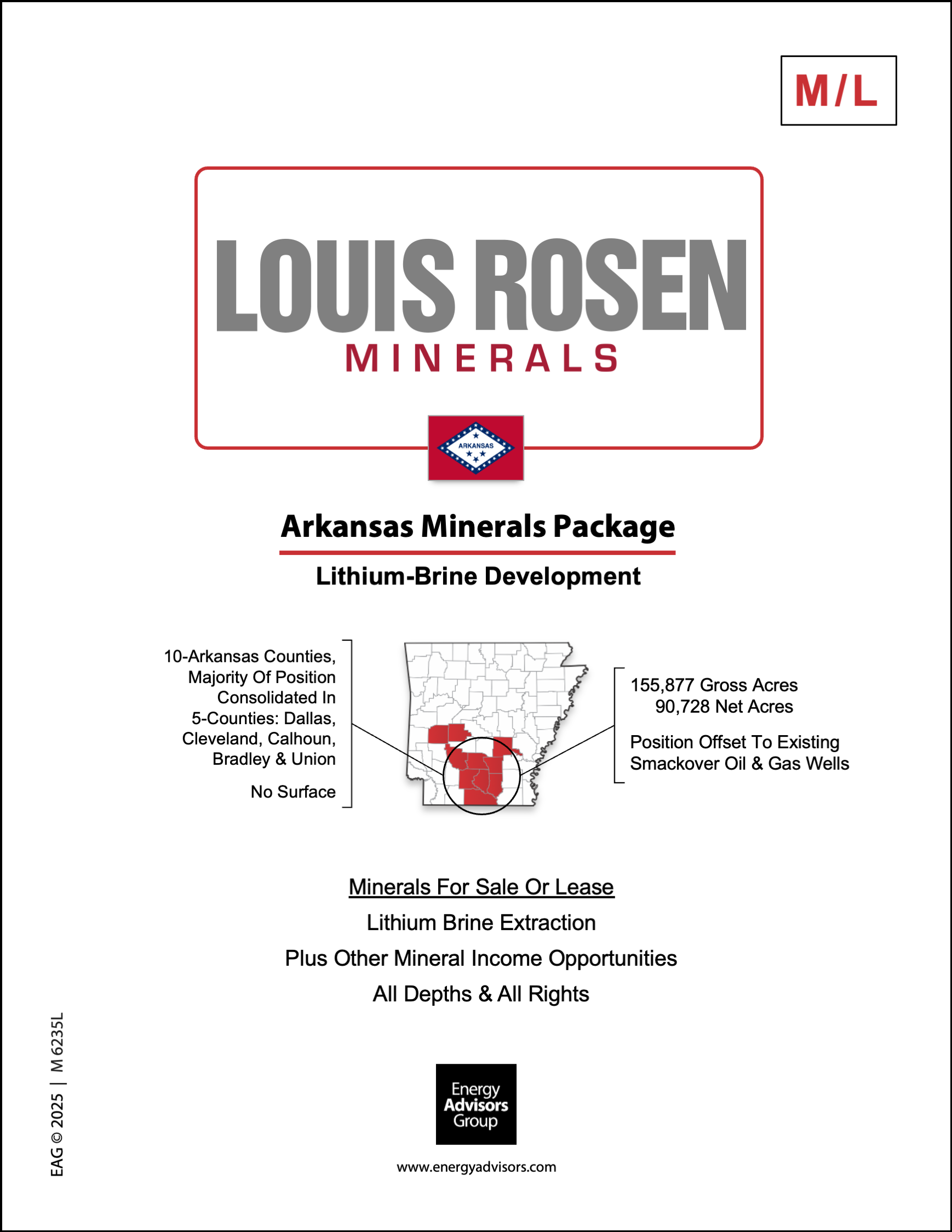 LARGE ARKANSAS MINERALS PKG - Energy Advisors Group LARGE ARKANSAS MINERALS PKG
